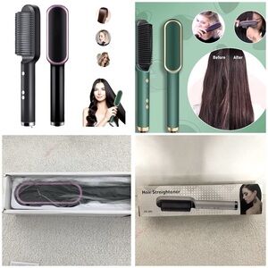 New Hair Straightener Styling Brush,Quick and Safe Heating Make Perfect Hair